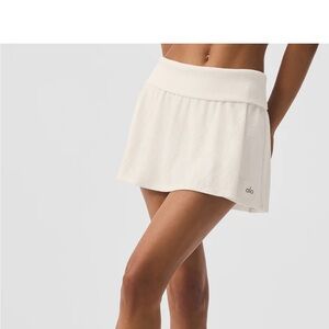 Alo Doubles Only White Tennis Skirt